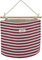 LOCALIS Hängetasche XXL - Stoff, mit Innenfutter - Hängeaufbewahrung, Hängeorganizer, Wandorganizer, Wandtasche - ideal für Home Office, Diele, Bad, Kinderzimmer - 35x15x28 cm (rot gestreift)
