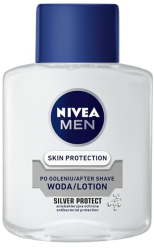 NIVEA MEN Silver Protect Erfrischendes Rasierwasser für Männer mit Silberionen, Kamille und Provitamin-B5, 100ml