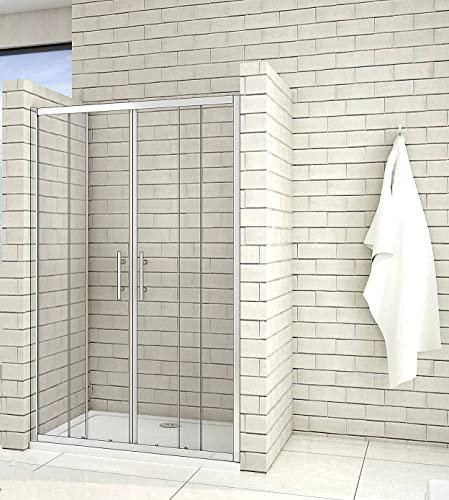 Acezanble Duschtür 120cm Duschabtrennung Schiebetür Sicherheitsglas Dusche H190cm