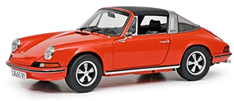 Schuco Porsche 911 S Targa 1973 orange Modellauto 1:18