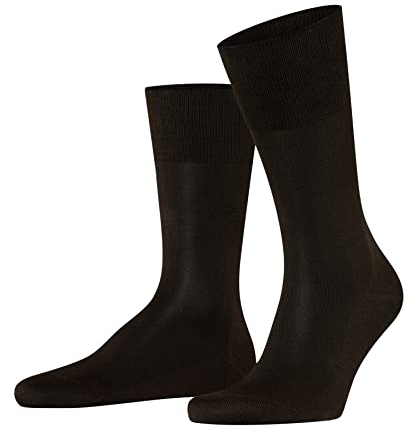 FALKE Tiago M So sostenibili cotone filo di Scozia tinta unita 1 paio, Calzini Uomo, Marrone Brown 5930, 43-44