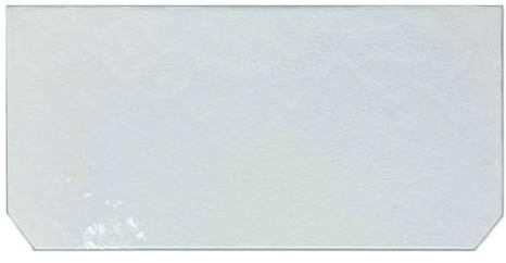 Glas Revolution Kühlschrank Einlegeboden - Klarglas 4 mm – Glasplatte, 2 abgeschrägte Ecken, alle Maße lieferbar (89,96 EUR/qm) - 450 mm x 303 mm