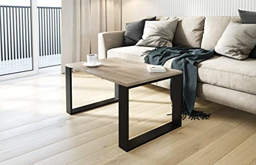 AKKE Couchtisch Wohnzimmertisch Beistelltisch Tisch Für Wohnzimmer Trüffel 100 x 60 x 45