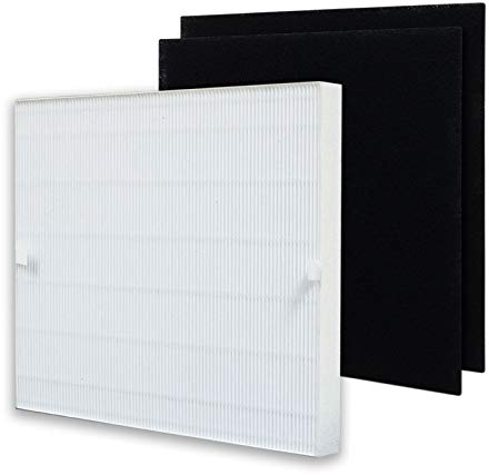 PUREBURG Replacement True HEPA Filter Set Compatible with Coway AP-1512HH, AP-1518, AIRMEGA 200M Mighty Air Purifier,Part Number 3304899, H13 Activated carbon Pre-Filters Air Clean Dust VOCs Odor