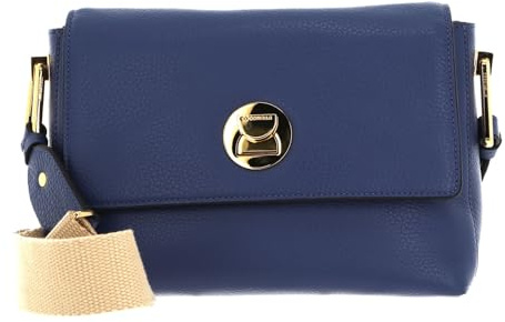 Coccinelle Leder Schultertasche Liya Shoulder Bag Mirtillo/Ink blau