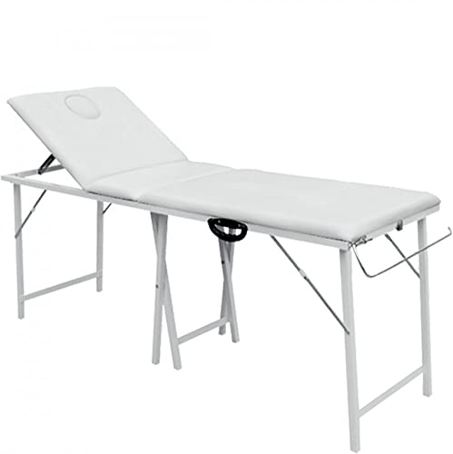 MELCAP Lettino Massaggio Pieghevole Portatile con Asta Porta Rotolo (MT0299)