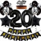 Feelairy Geburtstagsdeko 20 Jahre Junge, Luftballon 20. Geburtstag Deko Mädchen, Schwarz Tortendeko Happy 20th Birthday Deko 20 Jahre Mädchen, Ballon 20. Geburtstag Party Dekoration Set