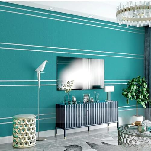 Mwpqbd Deerskin Papier peint 3D en velours haut de gamme, lignes géométriques nordiques, moderne, simple, éclairage de salon, fond de luxe, papier peint non tissé à décoller (9,5 m, plaque en