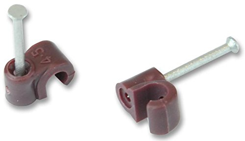 Fermacavo Rotondo Marrone 4.50MM 100/BOX, Fermacavi, Qty X 100 | ZZV44168