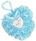 Wambere Hochzeit Ringkissen,Ringkissen Gastgeschenk Ringkasten Hochzeit Ringbox Hochzeitsringkissen,romantische Rosen-Herzform, Hochzeits-Ringkissen, Geschenk-Halter, Deko,18x19cm,Hellblau