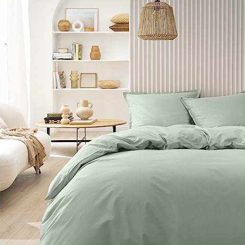 ESSIX Bettbezug, Baumwolle, Aloe, 260 x 240 cm