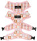 Lucy & Co. Hundegeschirr mit Gänseblümchen-Motiv, niedlich, wendbar, für Spaziergänge, beste Designer-Haustiergeschirre für XS-XL, gepolstert, verstellbare Weste für einfaches Spazierengehen, Rosa /