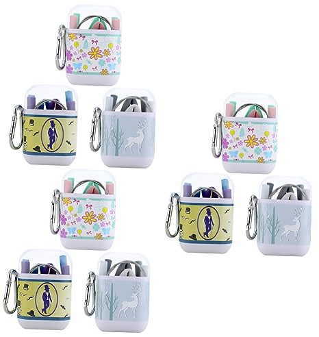 NIYANGLE Cannuccia Per Bevande 9 Set Paglia Pieghevole Cannucce Frullate Cannuccia Portatile Abito Cannuccia Pieghevole Cannuccia Riutilizzabile Scatola Di Capsule Silicone