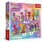 Trefl – Trolls Band Together, Abenteuer der Bunten Trolle – Puzzle 4-in-1, von 35 bis 70 EL. – Unterschiedlicher Schwierigkeitsgrad, Buntes Puzzle mit Helden der Fernsehserie, für Kinder ab 4 Jahren