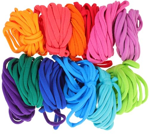 IMIKEYA 192 Stück Webstuhl-Topflappen-Schlaufe Webstuhl-Schleife Web-Bastelschlaufe Nachfüllung Elastische Topflappen-Schlaufe Mit Mehreren Farben Dehnbares Geflochtenes Seil Für