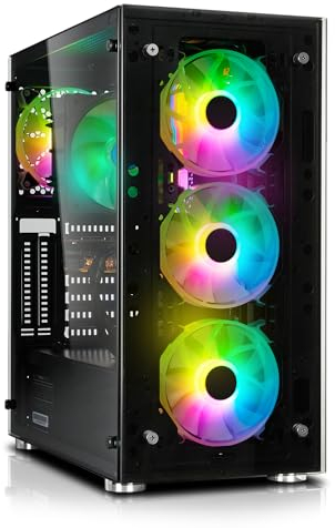 Gaming PC Ryzen 5 7600X 6X 5.3 GHz, 32 GB DDR5 RAM, 2TB M.2 SSD, RTX 4060 8GB, Win 11 Pro