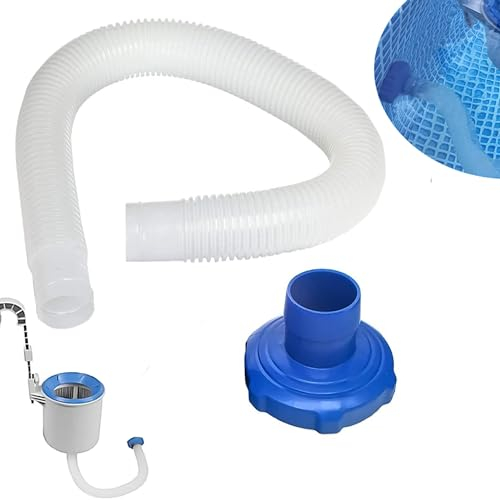 Tuyau et Adaptateur pour écumoire de Piscine, 1.5in In-tex 25016 Adaptateur Tu-yau pour Skimmer Surface Kits Tu-yau et Adaptateur pour Piscine Hors Sol pour In-tex Best-way (70cm-Tuyau)