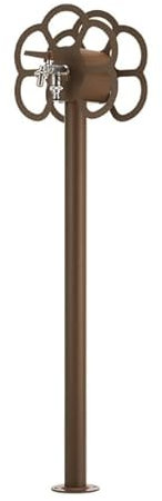 BELFER FONTANA A COLONNA CON PORTA GOMMA E DOPPIO RUBINETTO 42/SRF