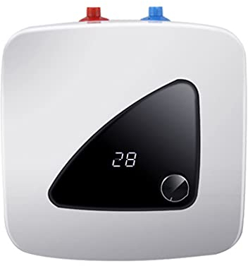 Electric Water Heater, 2.1 Gallons Mini Tank, Fast Heating 1.5KW, Temperature Adjustable, Digital Display, Easy Install Under Sink for Kitchen