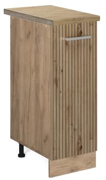 Vicco Apothekerschrank R-Line, Artisan-Eiche/Goldkraft Eiche, 30 cm, AP Eiche