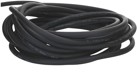 Kalitec H07RN-F - Cavo in gomma 3 x 2,5 mm², con conduttore di protezione per esterni, cavo elettrico nero, flessibile, resistente ai raggi UV e all'olio, cavo di collegamento 3G2,5, cavo in gomma a 3
