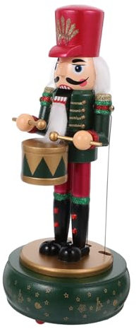 VOSAREA Casse-Noisettes Boîte à Musique Mécanique Figurine Soldat Noël Décoration Maison Bureau Ornement Table Soldat Jouet