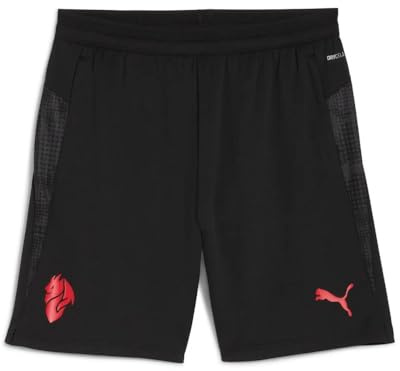 A.C. Milan Unisex Trainingsshorts, Saison 2025/2026, offizielles Produkt Pantaloncini Training Con Tasche