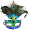 SRZYMJ Blau Karnevalsmaske Venezianische Maske Damen Herren, Maskenball Maske Damen Herren Venezianischen Maske Augenmaske Sexy für Karneval Halloween Cosplay Einheitsgröße
