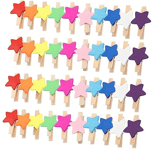 GETAJGHSD 100 Stück Büroklammern Fotoklammern Stoffklammern Wäscheklammer Set Zubehörkorb Mini Wäscheklammern Für Wäscheleine Für Kleidung Sockenklammern Wäscheklammern