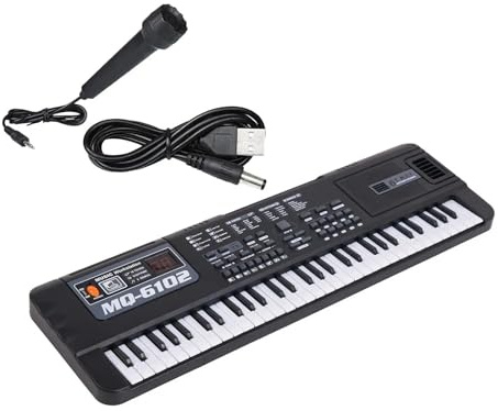 Keyboard Lehrmittel Für Elektronische 61-Tasten-Tastaturen Mit Mikrofon Für Party-Shows