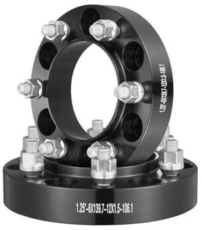 MYPYQLKTX Spurverbreiterung Für HILUX Für REVO 2001-2007 Spurverbreiterungen 1,25 6x5 4 Stück Radadapter 6 Lug Forged Spacer 106,1 Mm