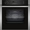 NEFF, N50, B6ACH7AN7B, 60cm Built-in Single Oven with Hide®, Home Connect, Pyrolytic Self-Cleaning with Easy Clean, CircoTherm, and LCD display in Stainless steel