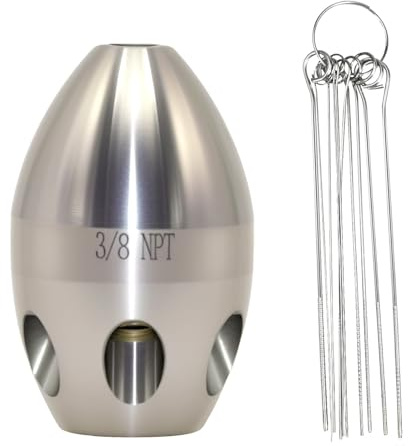 Professional Sewer Jetter for Pressure Washer - 3/8 NPT Nozzle with Clean Needle | Compatible with Drain Cleaning, Pipe Jetting & Sewer Maintenance
