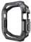 IENYU Paquete de medio estuche transparente de policarbonato para reloj Apple Watch Ultra 8, 7, 6, 5, 4, 3, 2, SE de 40 mm, 44 mm, 41 mm, 45 mm (negro y negro, 45 mm)