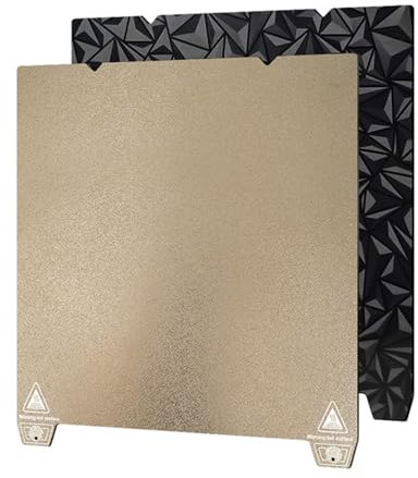 Brrnoo, PEI PEI Build Plate Plate 3D Stampa 3D TEATURA SUPPRESSIONE TAPPA Piastra Piatta a Molla Magnetica a Molla Magnetica Piattaforma Flessibile Compatibile con Ender-3 S1/ (1)