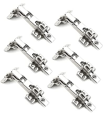 Bisagra de cierre suave de 165°, bisagra desmontable para puerta de armario y armarios de esquina, diseño de cubierta completa para una instalación sin costuras y mayor durabilidad