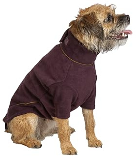 Fleece Dog Jumper Puppy Jacket Winter Coat XS, S, M, L, XL Pet Clothes Pet Jacket 7 Colours (Dark Burgundy, L)