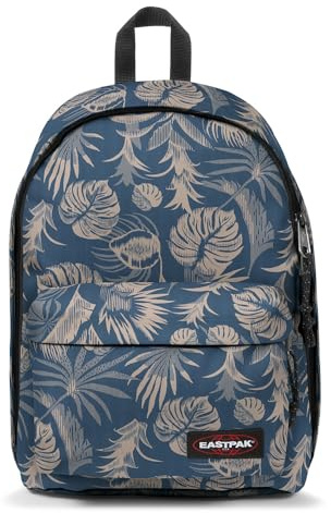 Eastpak Out of Office Rucksack 27L (44 x 29,5 x 22 cm), Laptopfach 13–15 Zoll, wasserabweisender Schul- & Arbeitsrucksack, robuster Tagesrucksack mit gepolsterten Trägern - BRIZE BLUE BEIGE