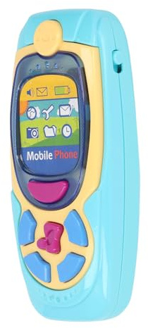 Zhangpu Interaktives Cartoon-Telefonspielzeug für mit Musik und Lichtern für , Pädagogisches Spielzeugtelefon für die Sprachentwicklung, Ideal für die Frühe Bildung, Kunststoffmaterial, ca. 6,10 X