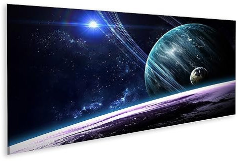 islandburner Bild auf Leinwand Universum Planeten Sternen Galaxien Im Weltall Bilder Wandbilder Poster