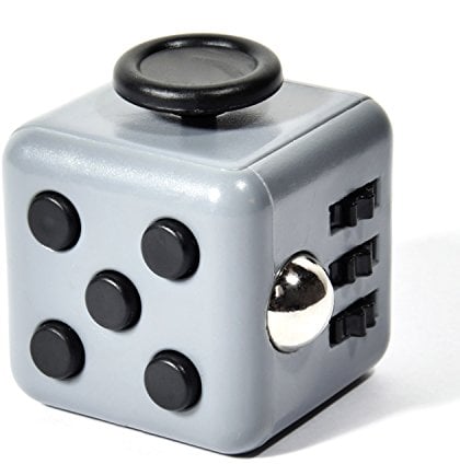 GOODS+GADGETS Cube Anti-Stress, Jouet de Motricité Manuelle et de Concentration, Gadget Gris