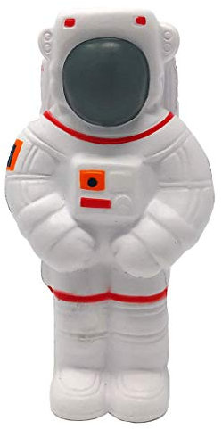 EduSci 7 cm Durchmesser Spielzeug Ball Blauer Planet Erde – weich, Soft, Stress, Gummi Toy (Astronaut)
