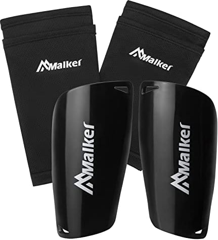 Malker Schienbeinschoner Fußball Set für Erwachsene und Jugend Kinder mit Socken Shin Guard und Leggings Kunststoff Tasche Fußball Ausrüstung Vermeidung von Verletzungen