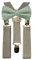 Set mit Fliege und grauen Hosenträgern, Baumwolle, für Kinder und Jungen, salbeigrün, Bow Tie: Length 10cm, width 5cm