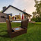 Chusstang Rattan Trolley Bar Outdoor Beer Drink Ice Cooler Table，Terrace Pool Party Garden kitchen Bar Dining Wine Holder Serving Cart Furniture Set