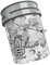 MAGIC BUCKET | Wascheimer für Auto Handwäsche Camouflage Grau | 5 US GALLONEN ca. 20 Liter | kompatibel mit Grit Guard, Detail Guardz Dirt Lock, Chemical Guys Dirt Trap, Gamma Lid