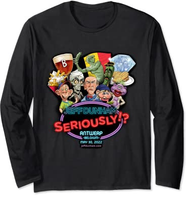 Jeff Dunham Antwerp, Belgium (2022) Langarmshirt