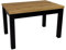 Rustikaler Esstisch Ausziehbar Wohnzimmertisch Holzbeine Schreibtisch mit Schwarzen Tischbeinen Ausziehtisch Computertisch Küchentisch Bürotisch R-7 80x120/160 cm Schwarz Craft Eiche