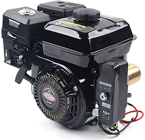 7.5HP 4-Stroke Gas Engine Go Kart Engine Gas Powered OHV Air Cooled Pull Start Motor Scarifier Lawnmower Petrol Engine 212CC