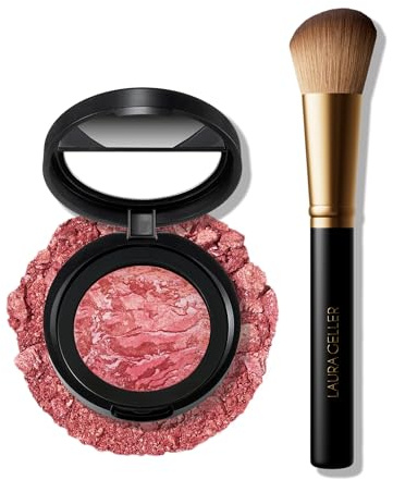 LAURA GELLER NEW YORK 47mm Baked Blush-n-Brighten with Angled Blush Brush, Tropic Hues